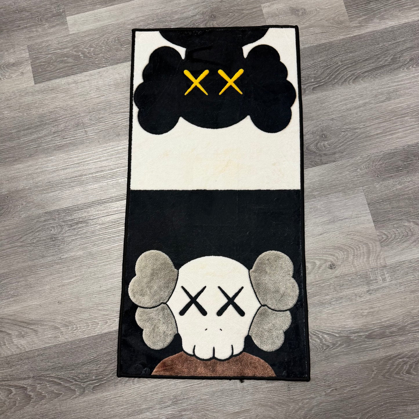 Kaws Black/ White Rug