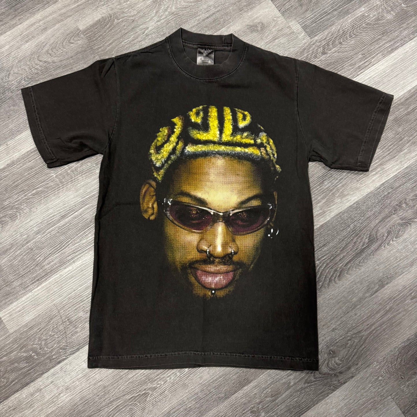 Dennis Rodman Yellow Hair Graphic Tee