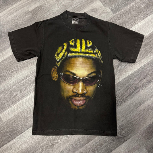 Dennis Rodman Yellow Hair Graphic Tee