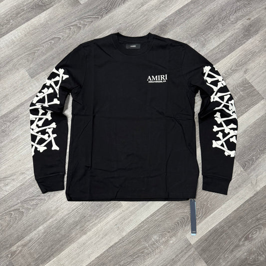 Amiri Bones Stacked Long Sleeve Tee (Black)