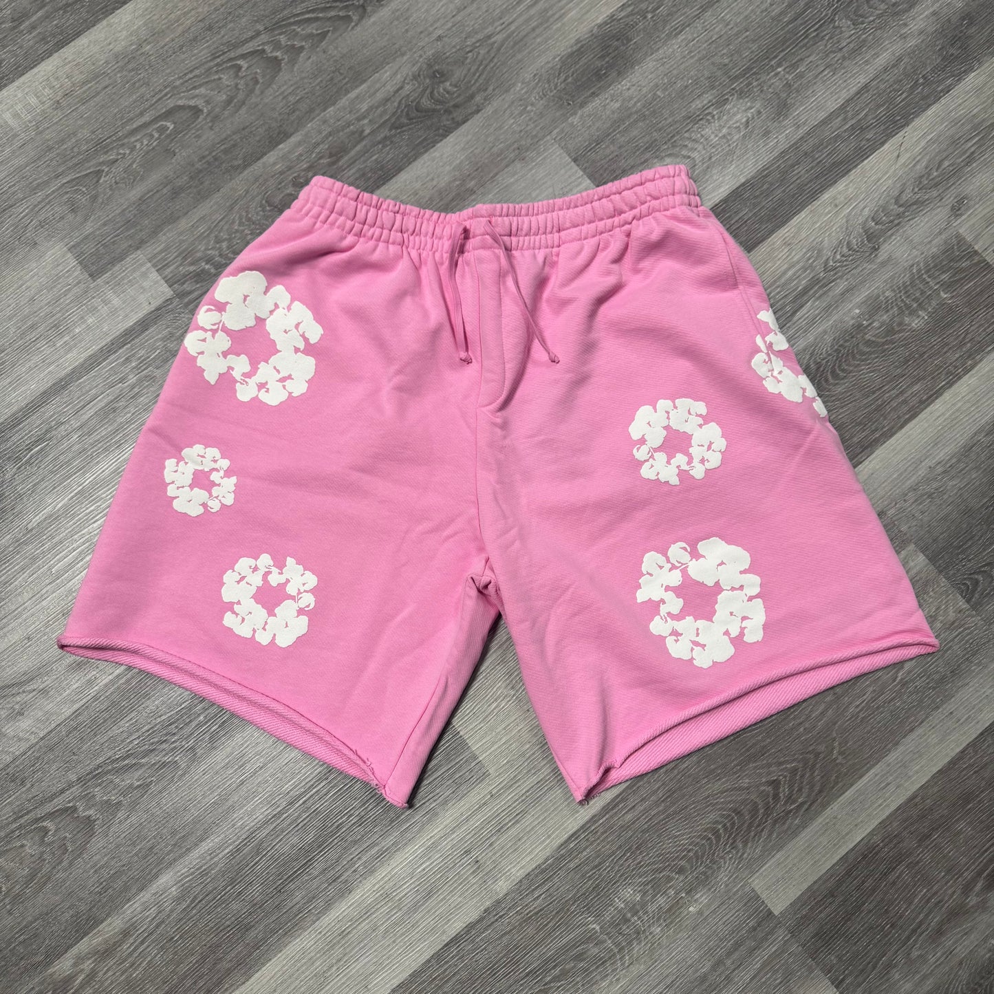 Denim Tears Cotton Wreath Shorts (Pink)