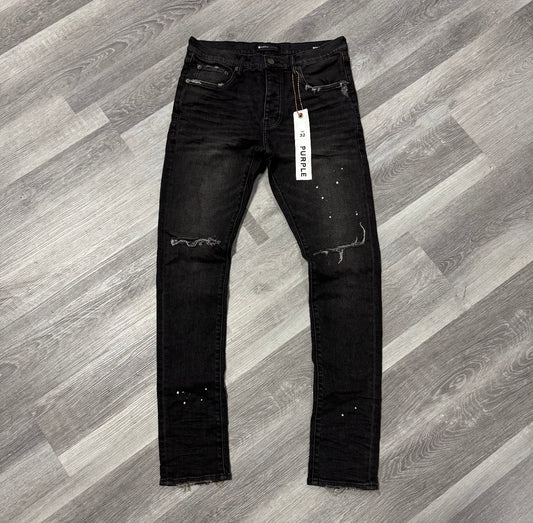 Purple Brand Black Overspray Denim Jeans