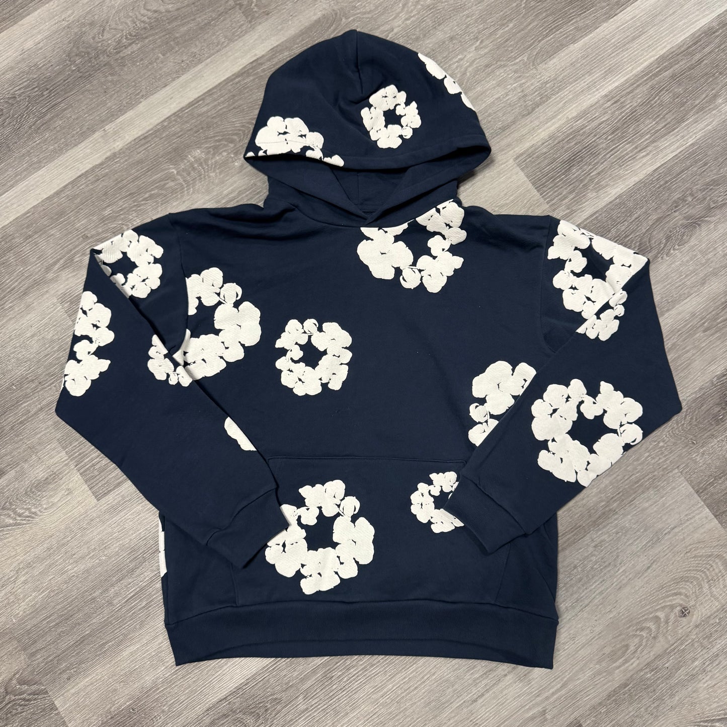 Denim Tears Cotton Wreath Hoodie (Navy)