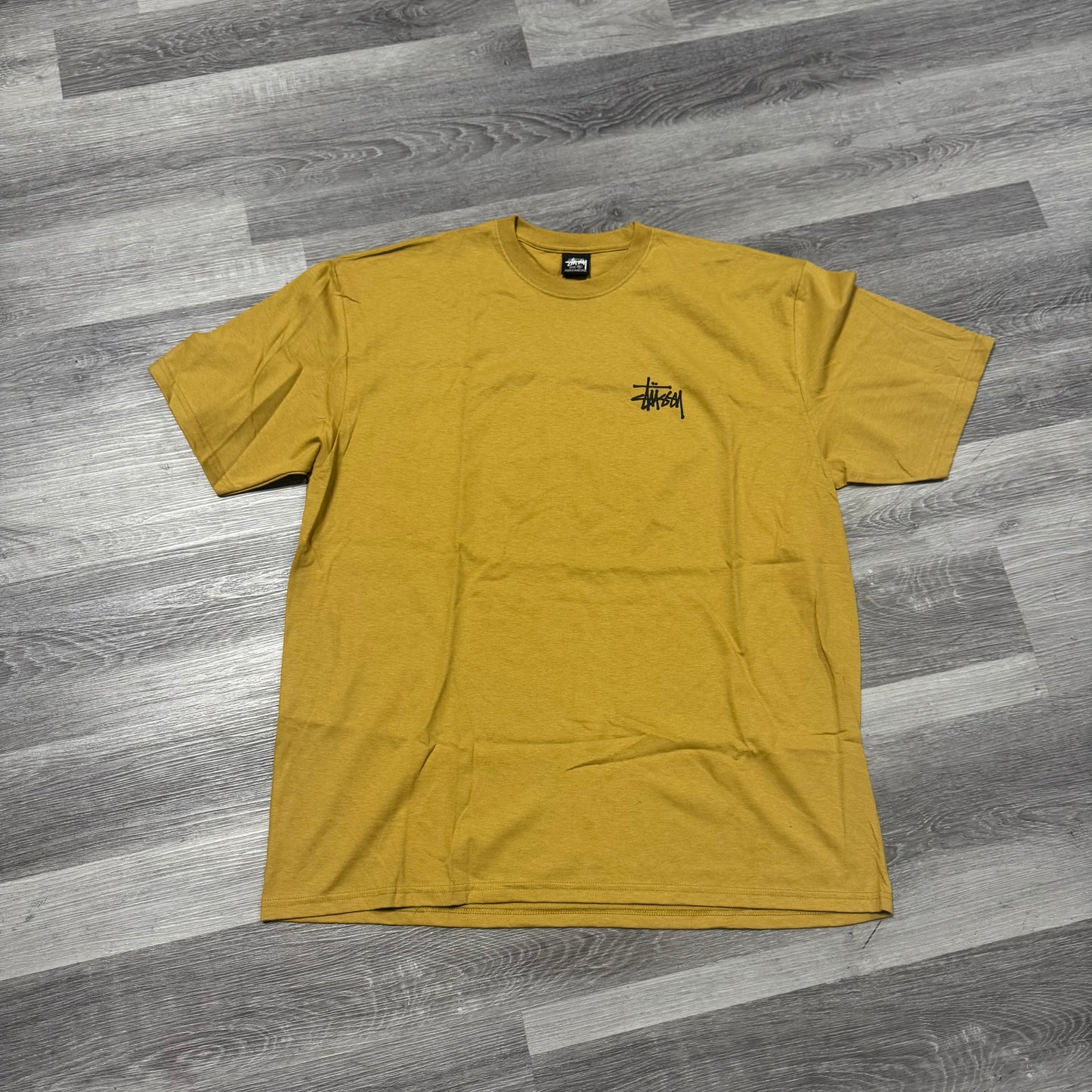 Stussy Logo Tee (Curry Yellow)