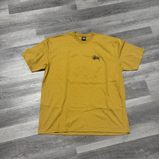 Stussy Logo Tee (Curry Yellow)