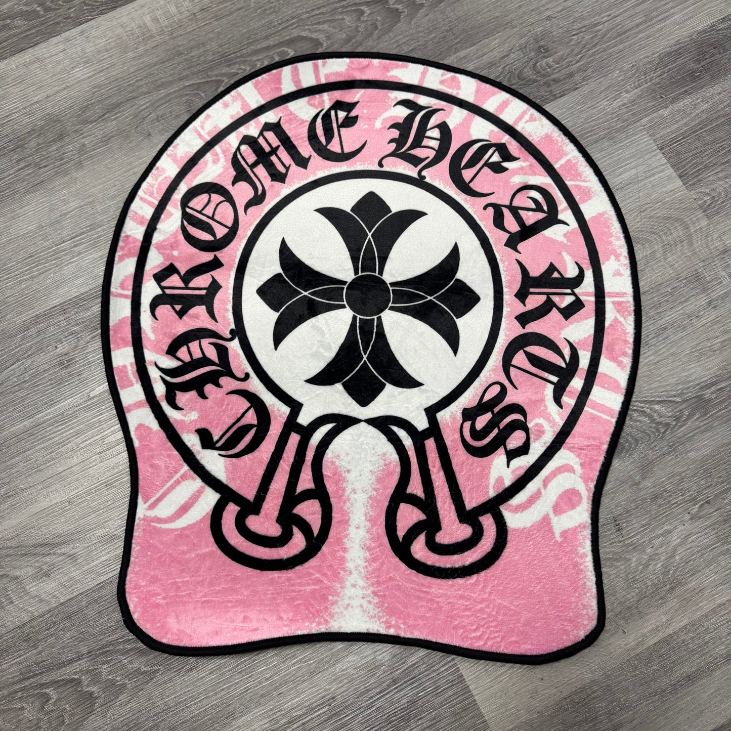 Pink Chrome Hearts Rug