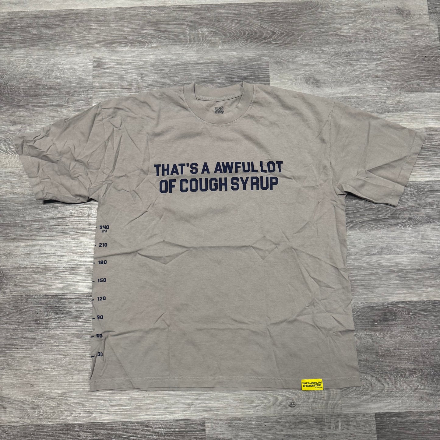 Thats A Awful Lot Of Cough Syrup Pint Tee (Grey/Blue)