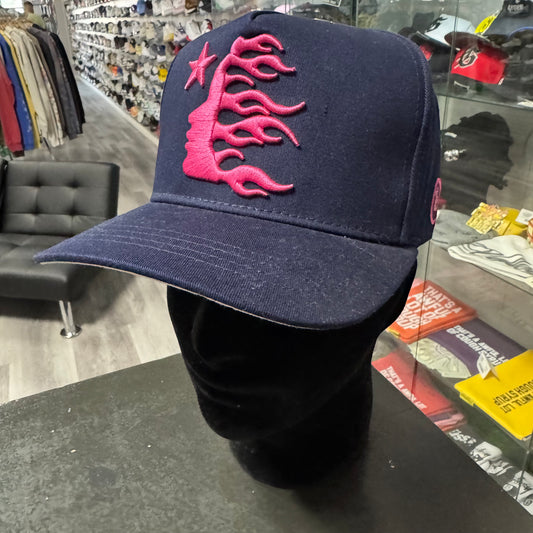 Hellstar Snapback Hat (Navy/Pink)