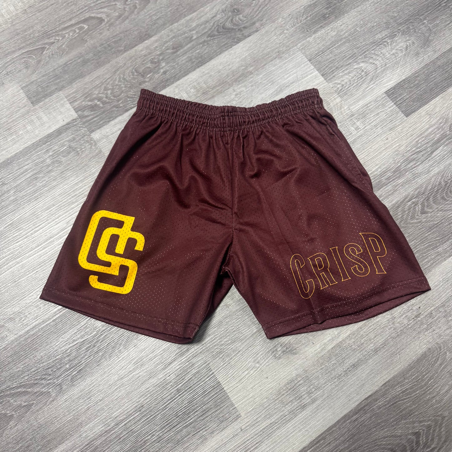 Crispy NYC San Diego Mesh Shorts (Brown/Yellow)