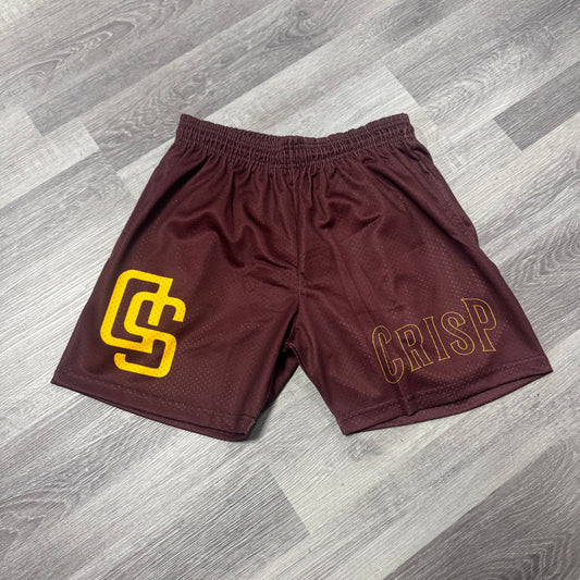 Crispy NYC San Diego Mesh Shorts (Brown/Yellow)