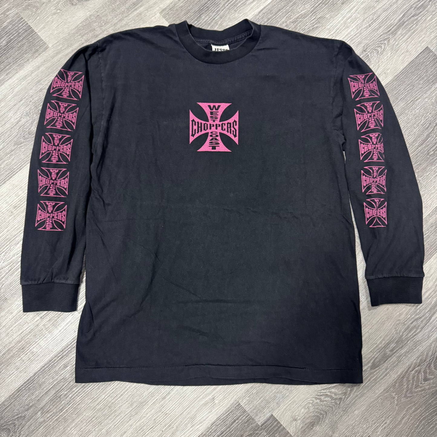 West Coast Choppers Longsleeve Tee (Black/Pink)