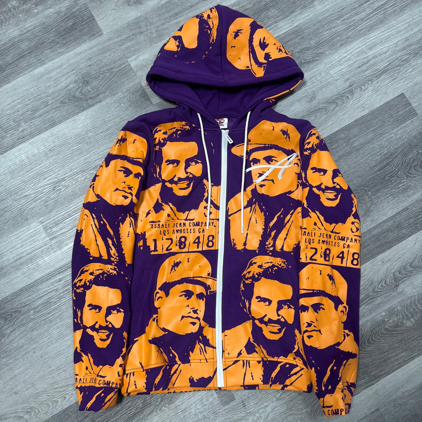 Asaali Cartel Zip Up Hoodie (Purple/Orange)