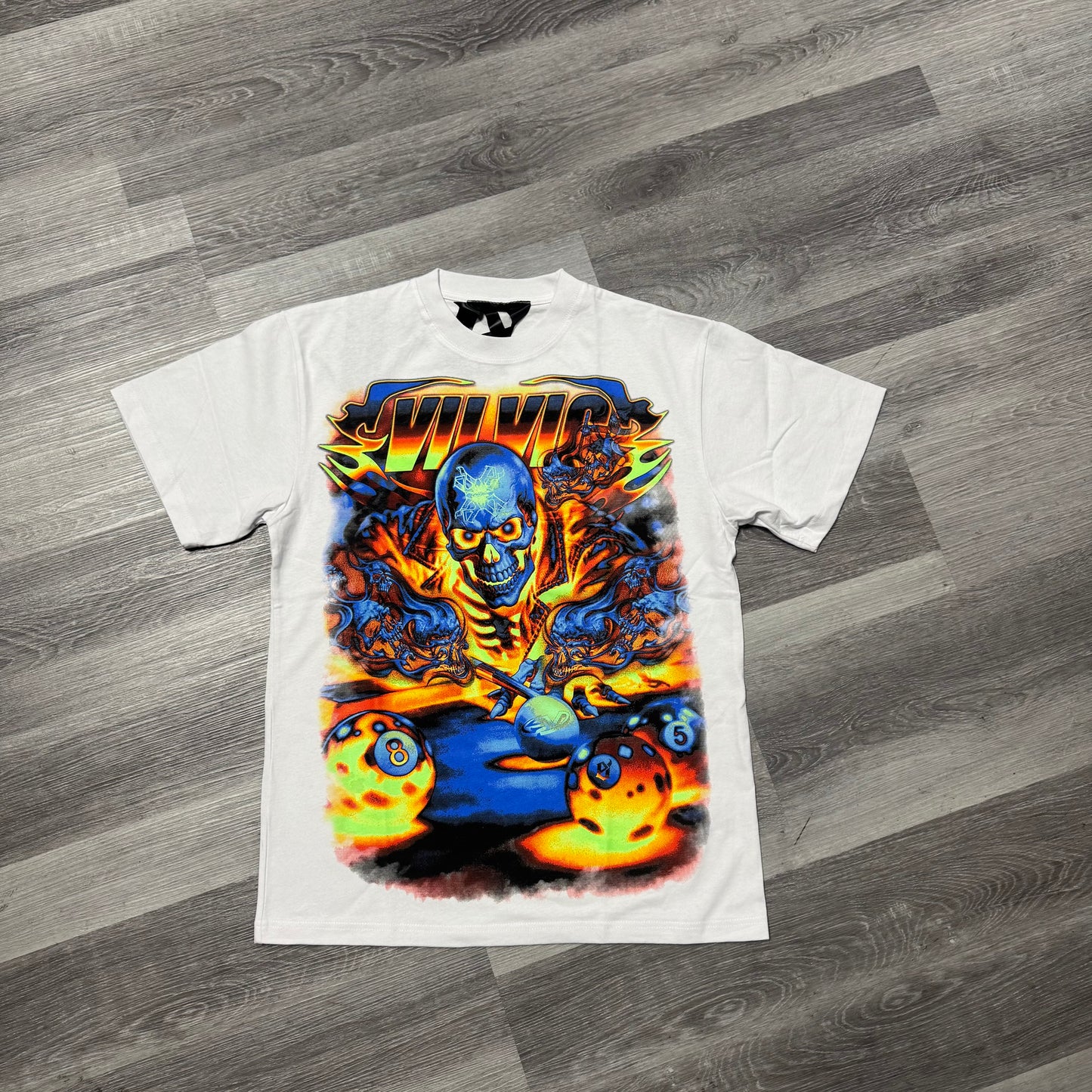 Evil Vice Flamin Shot Tee (White)