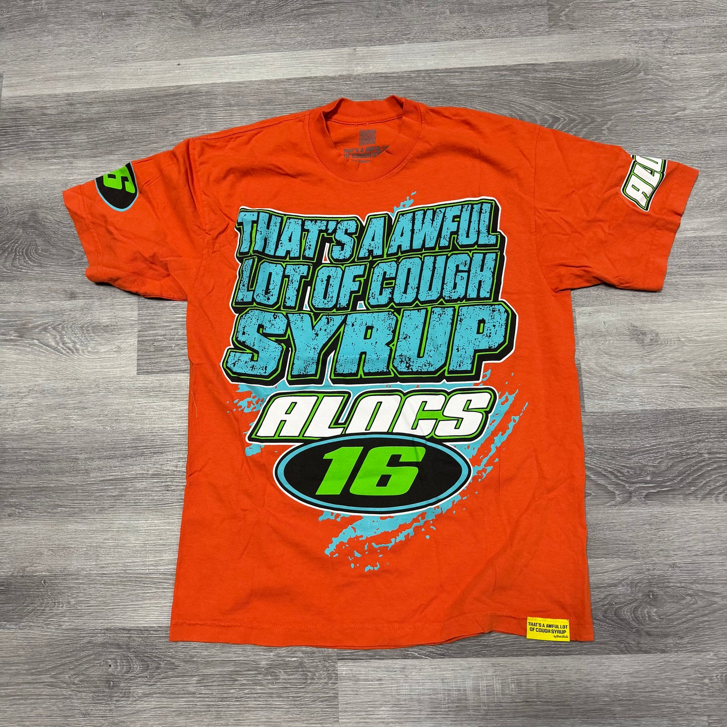 That’s A Awful Lot Of Cough Syrup Moto Tee (Orange)