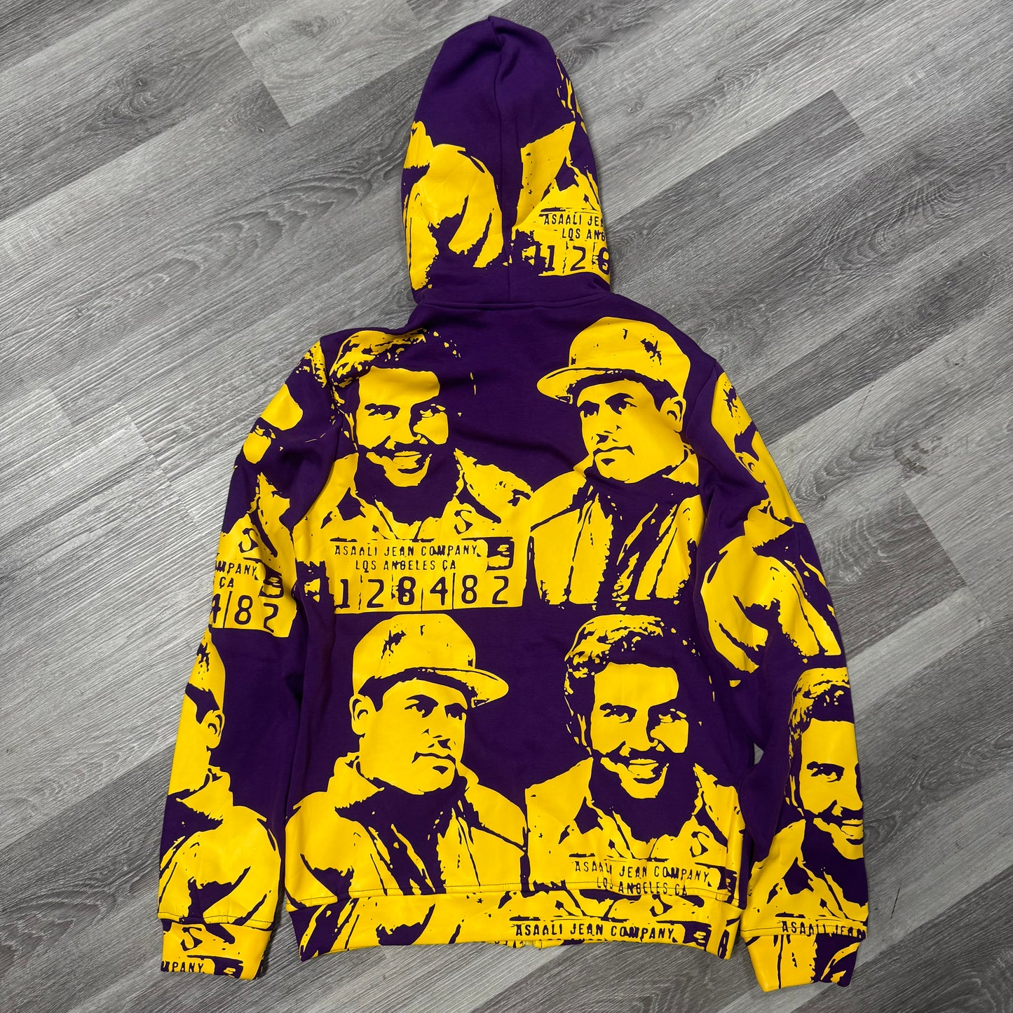Asaali Cartel Zip Up Hoodie (Purple/Yellow)