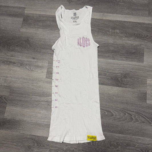 That’s A Awful Lot Of Cough Syrup Tank Top (White/Pink)