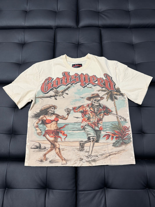 Godspeed Chasing Aloha Tee (Bone)