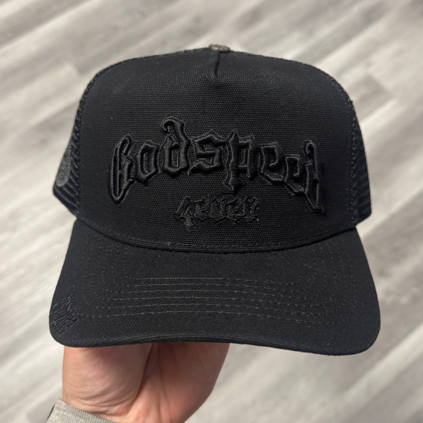 Godspeed Trucker Hat (Black/Black)
