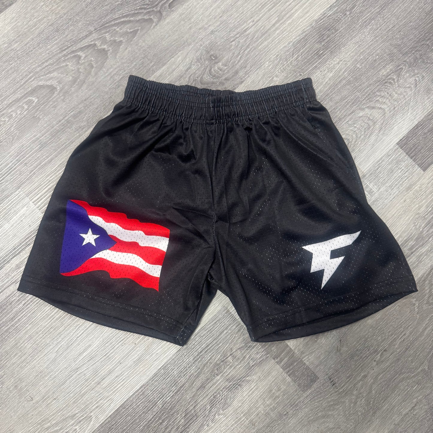 Crispy NYC Puerto Rican Flag Mesh Shorts