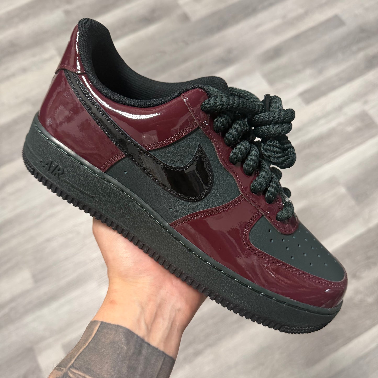 Air Force 1 Low Patent Leather Beef And Broccoli / Brand New