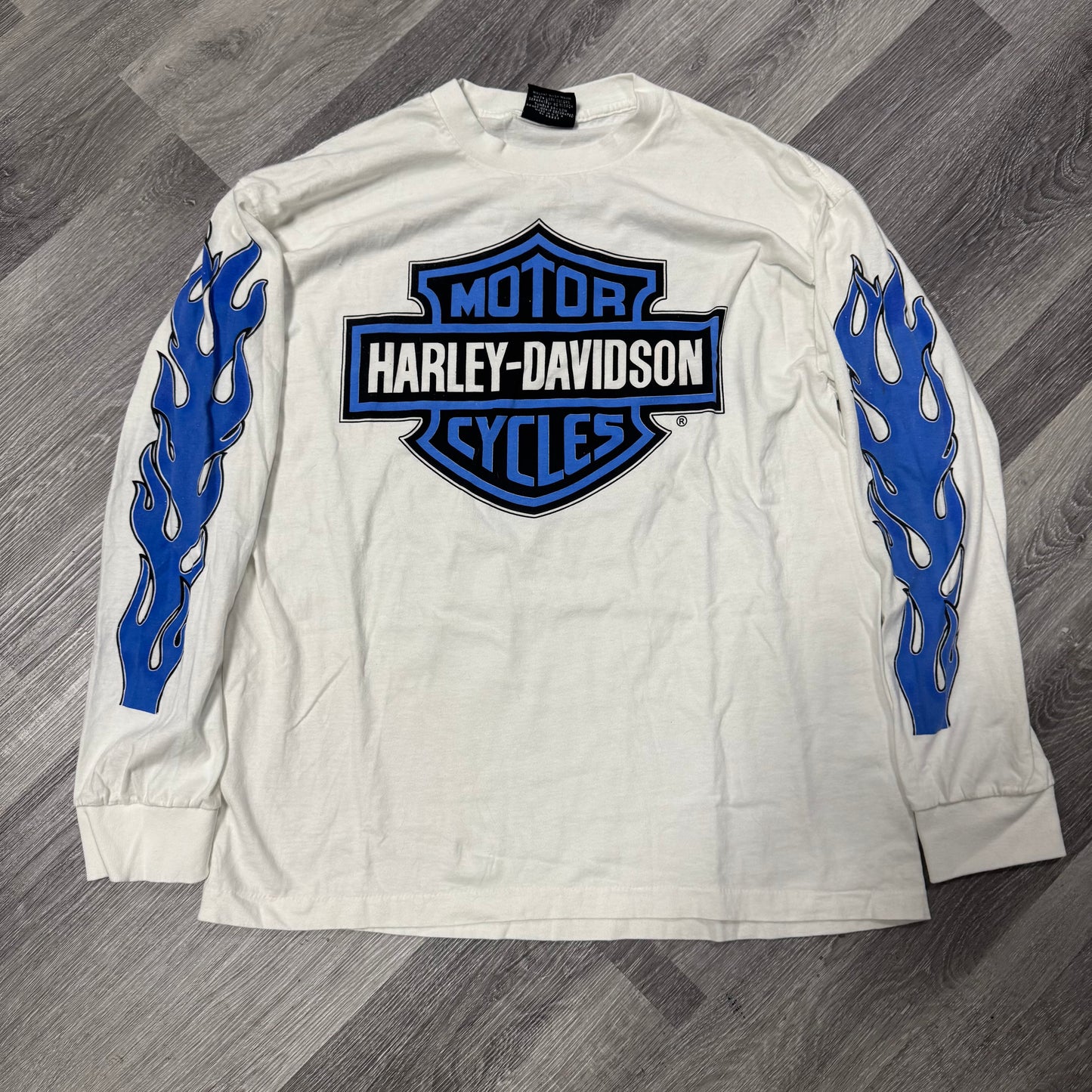 Harley Davidson Blue Flame Longsleeve Tee