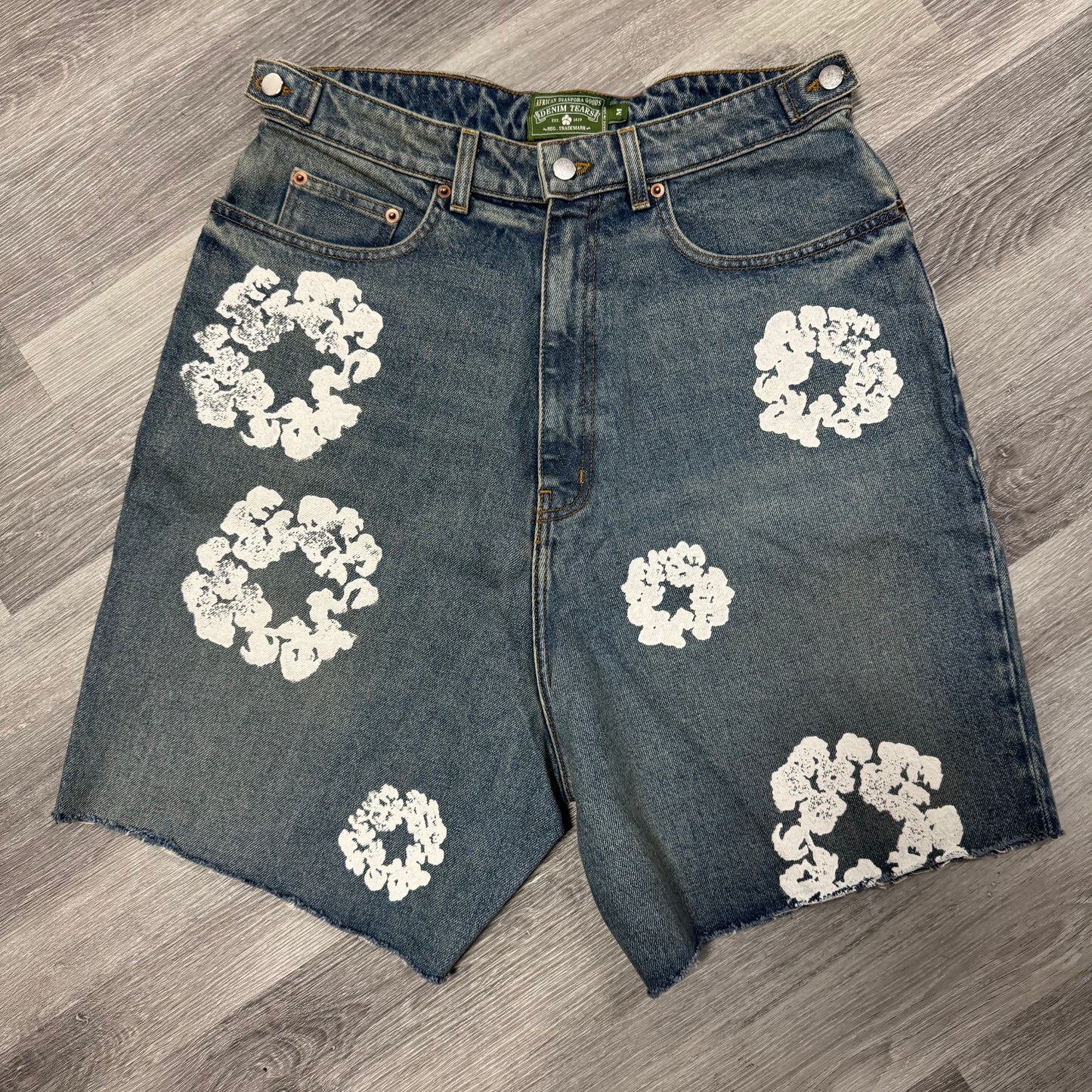 Denim Tears The Cotton Wreath Denim Shorts
