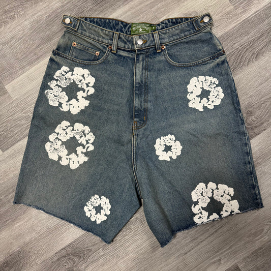 Denim Tears The Cotton Wreath Denim Shorts