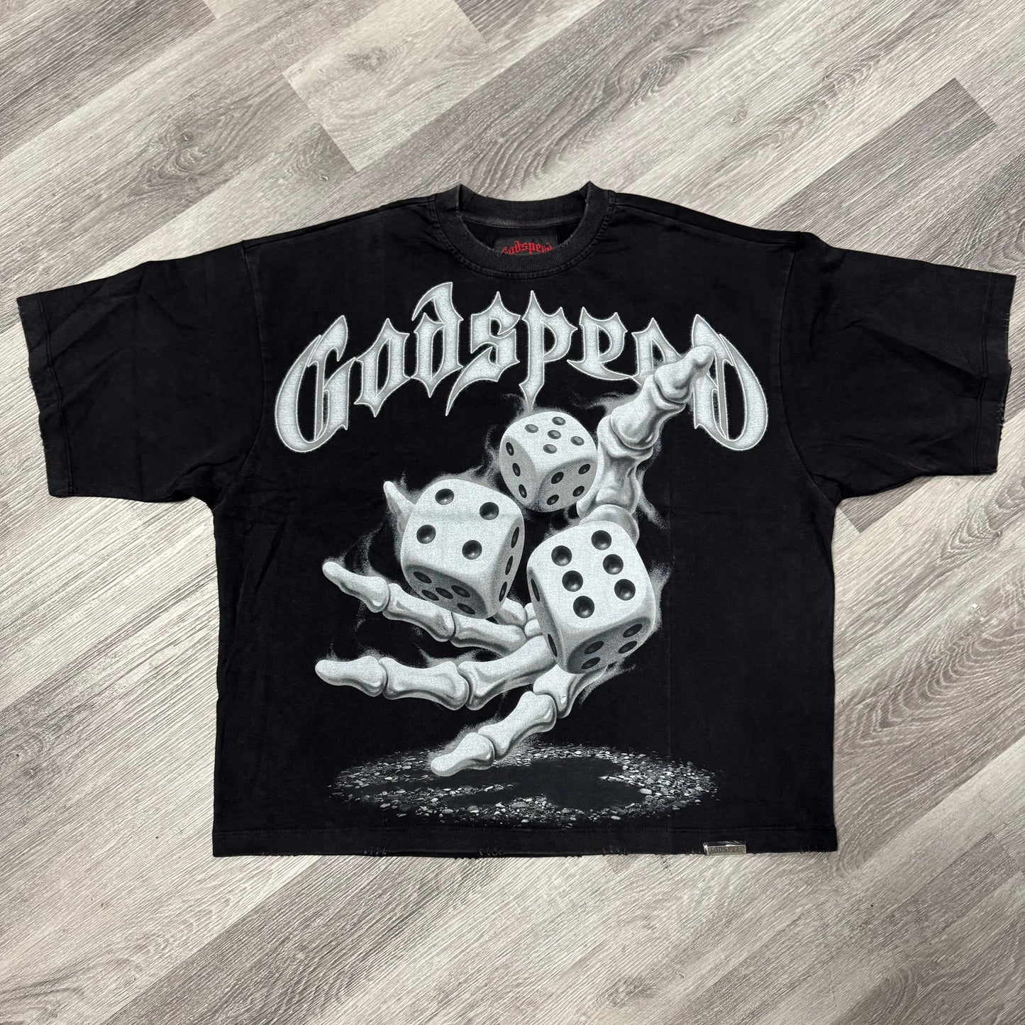 Godspeed No Risk No Reward Tee (Black Wash)