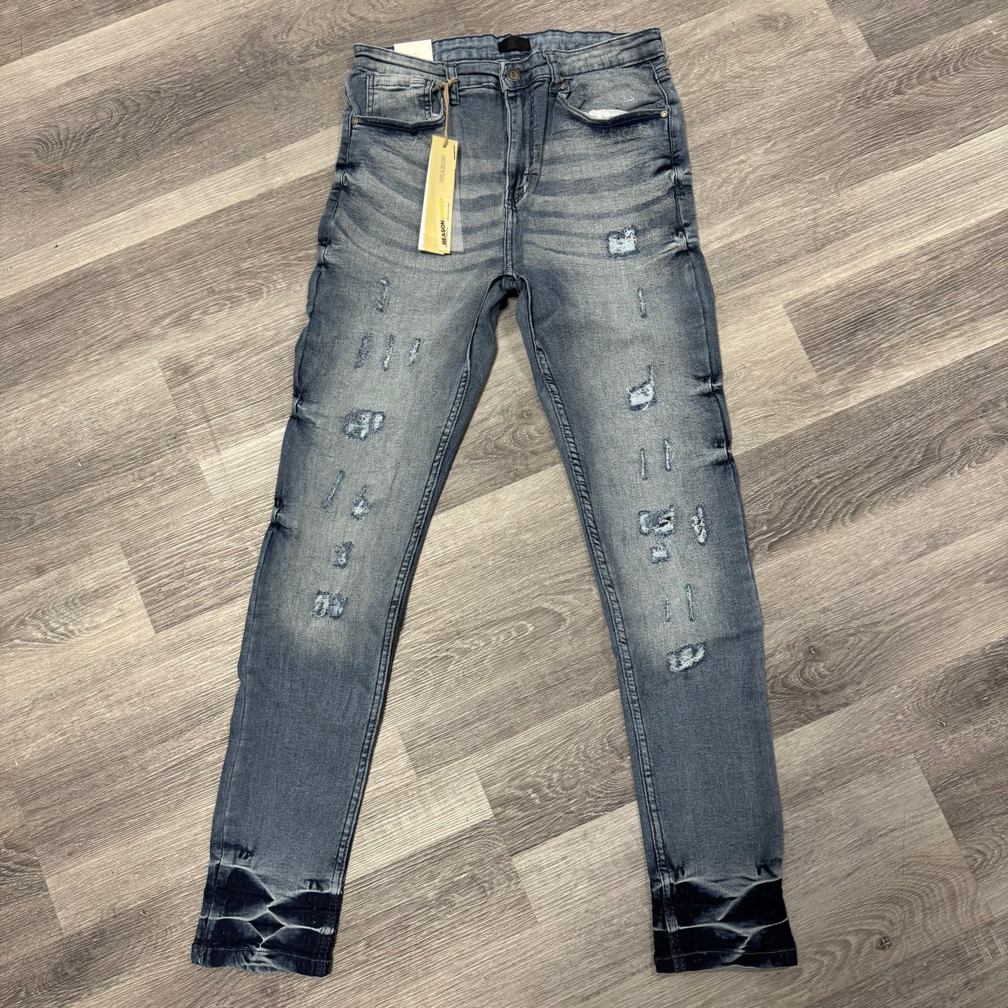 Reason Brand Deep Patch Denim Jeans