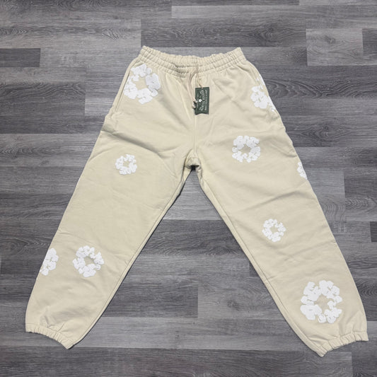 Denim Tears Cotton Wreath Sweatpants (Cream/White)