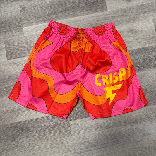 Crispy NYC Love Logo Mesh Shorts