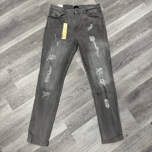 Reason Brand Grey Washed Denim Jeans
