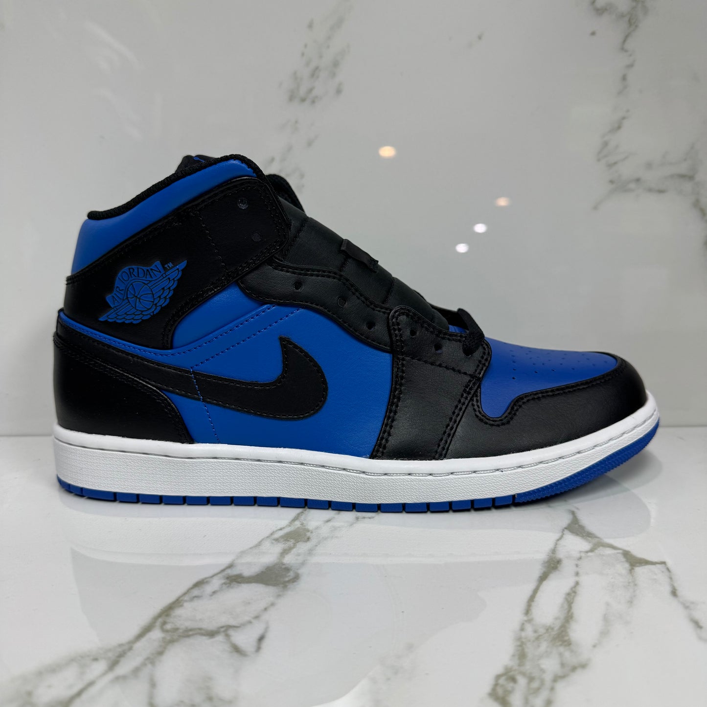 Jordan 1 Mid Black Royal Blue / Brand New