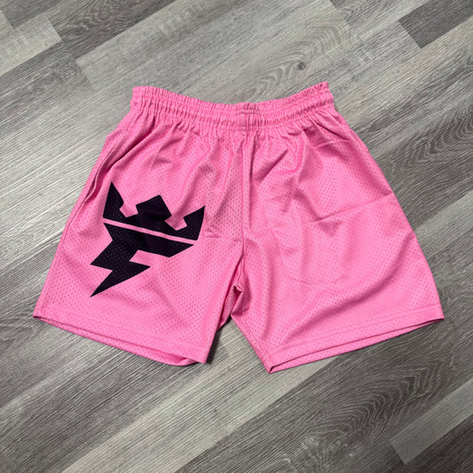 Crispy NYC Crown Pink Mesh Shorts