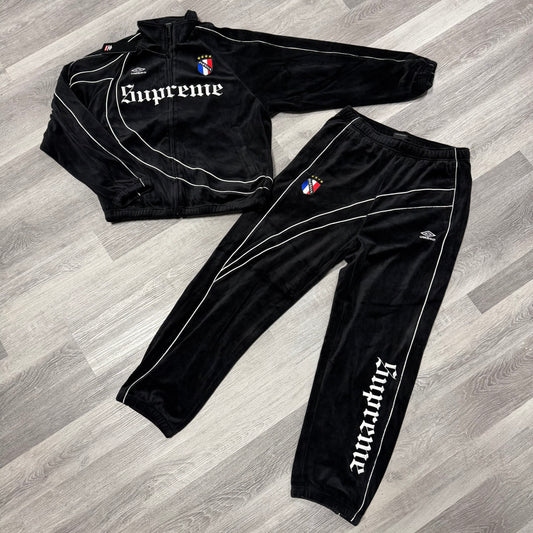 Supreme UmBro Velour Tracksuit (Black)