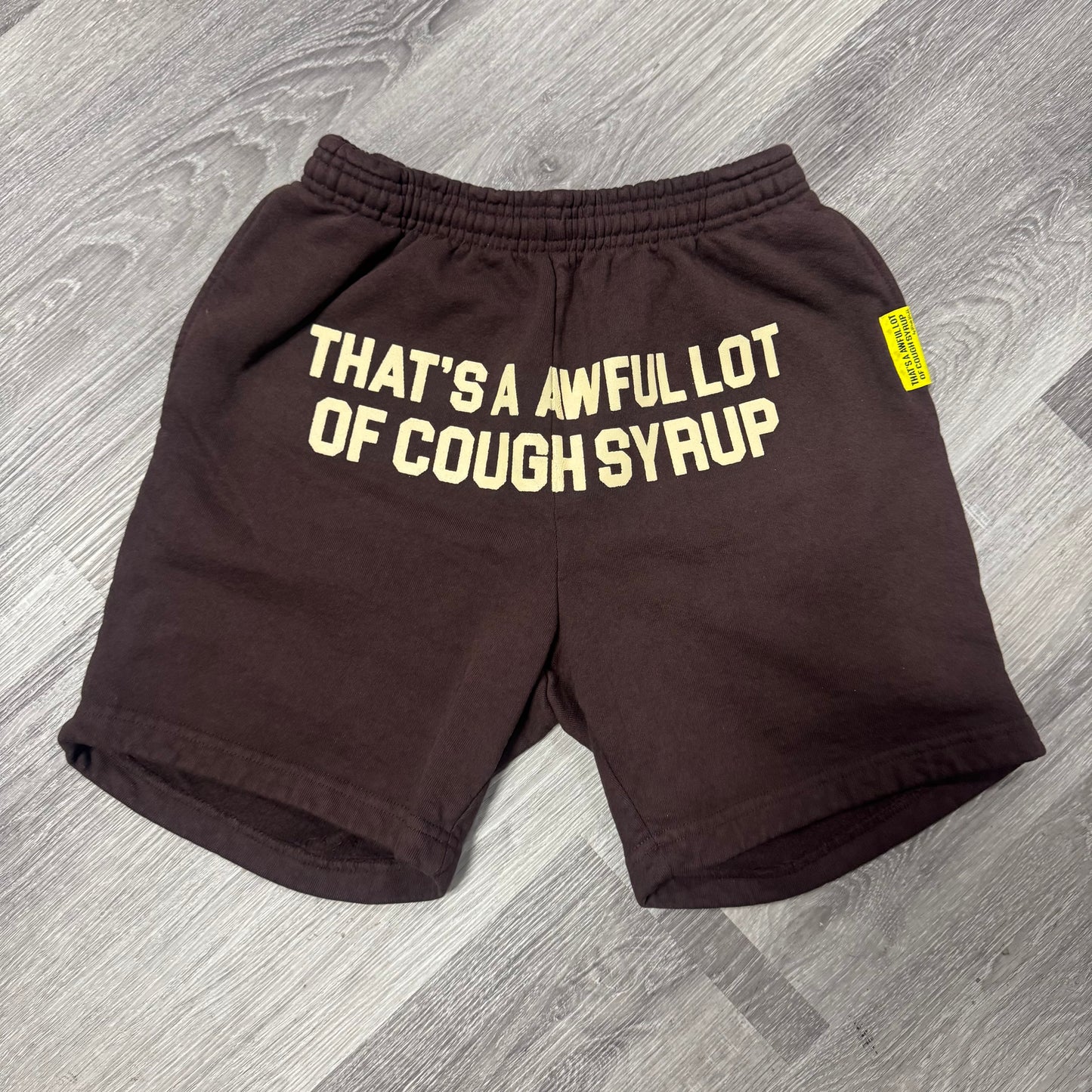 Thats a Awful Lot Of Cough Syrup Classic Sweat Shorts (Brown)
