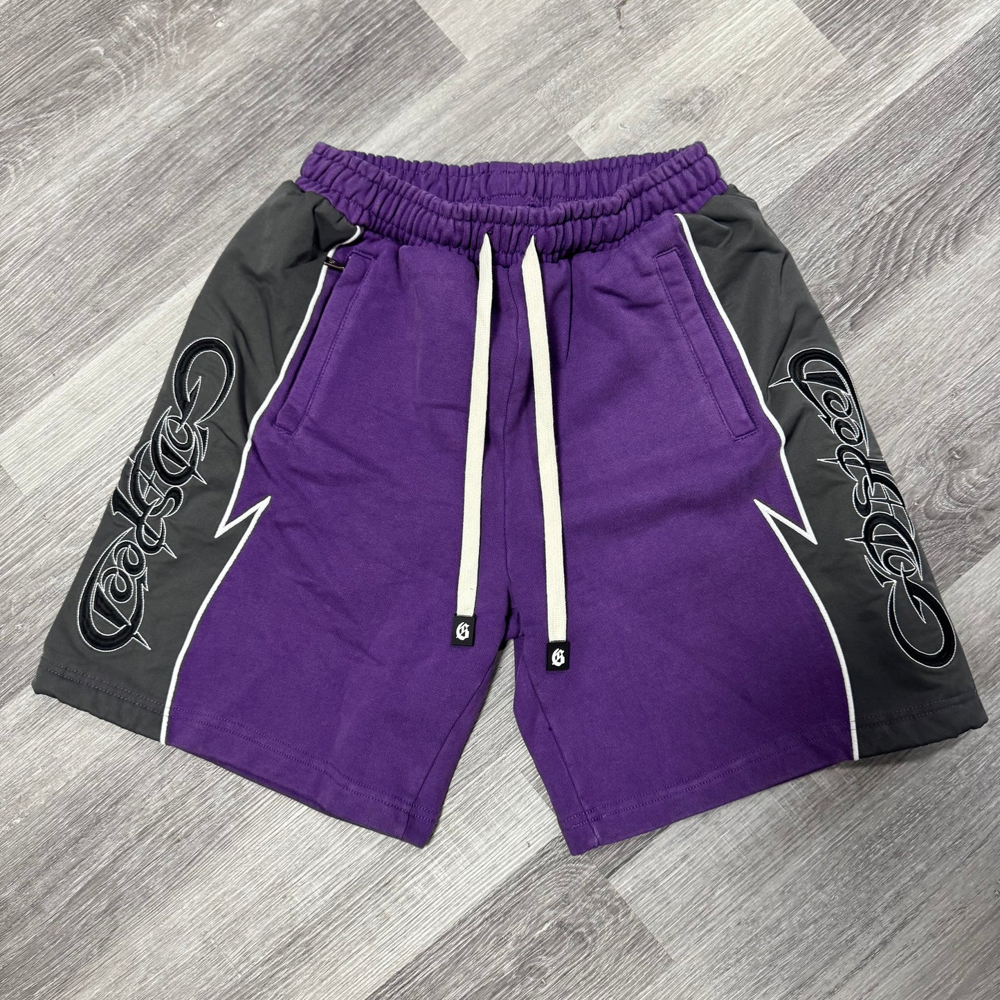 Godspeed Halftime Shorts V2 (Purple Acid Wash)