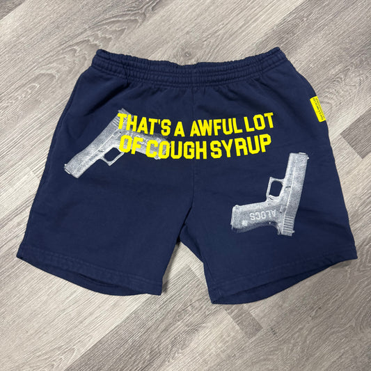 Thats a Awful Lot Of Cough Syrup Glock Shorts (Navy/Yellow)