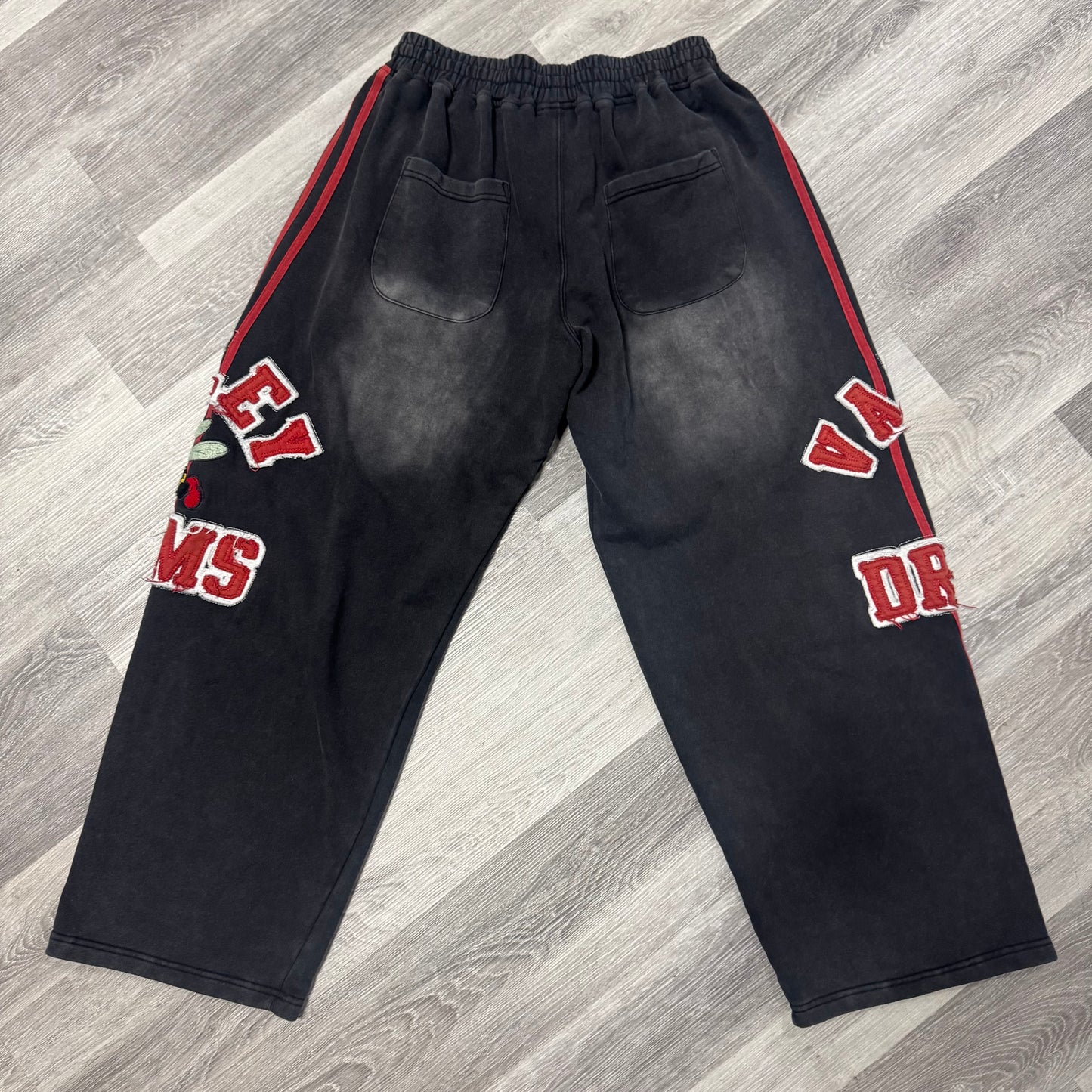 Valley Anthem Track Sweatpants (Black/Red)