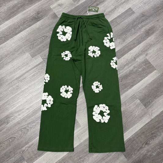 Denim Tears Cotton Wreath Relaxed Sweatpants (Green)