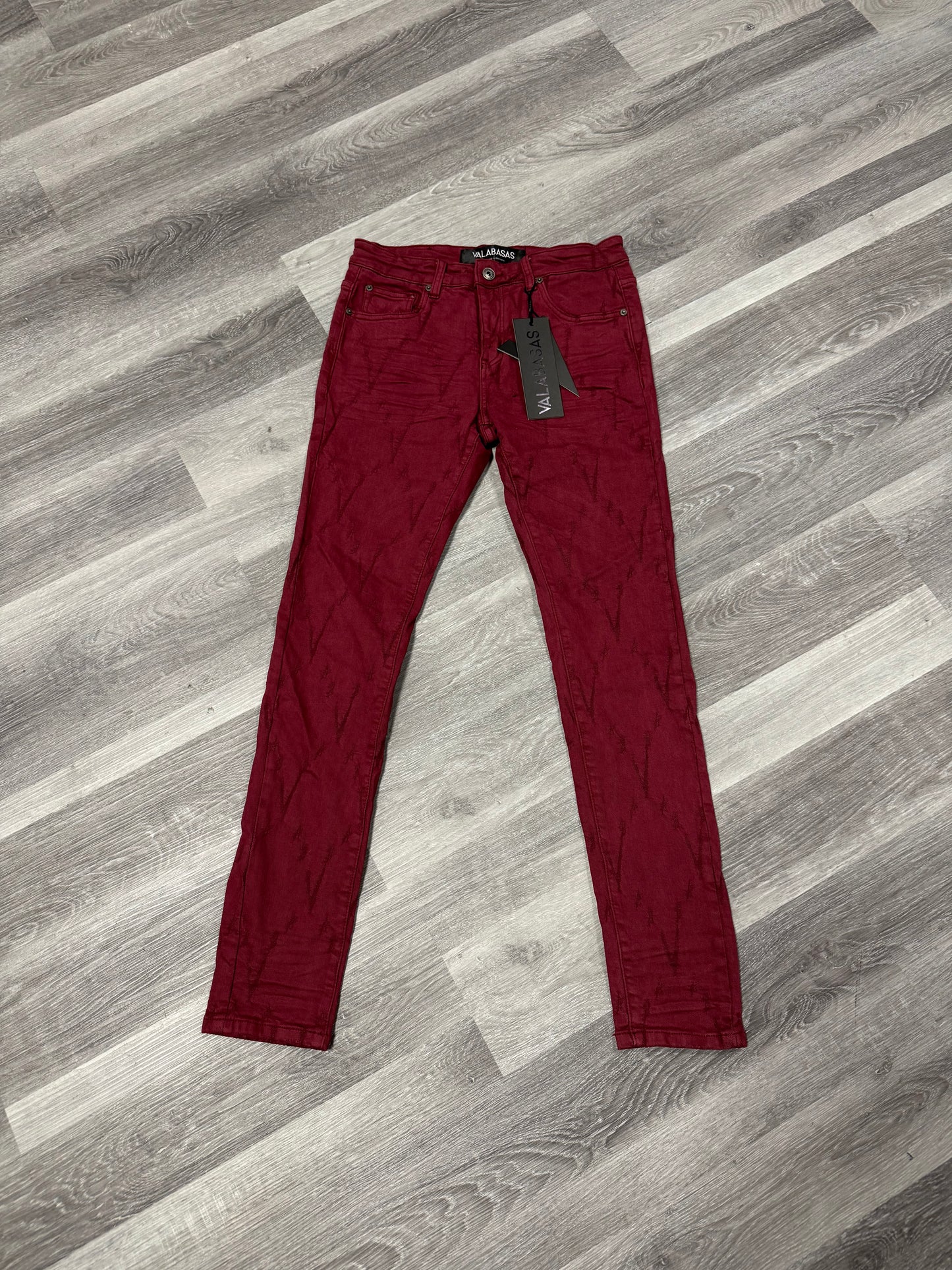 Valabasas Vlove Burgundy Denim Jeans