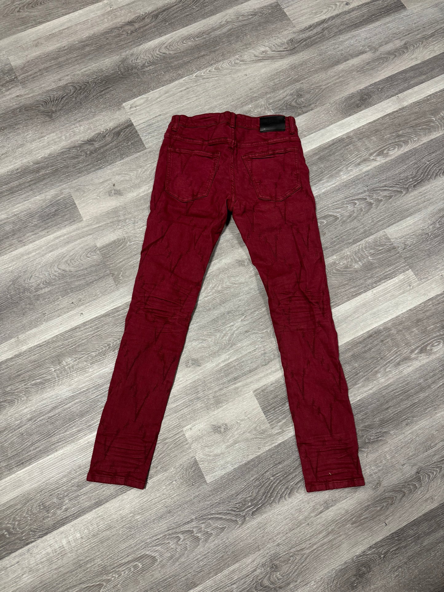 Valabasas Vlove Burgundy Denim Jeans