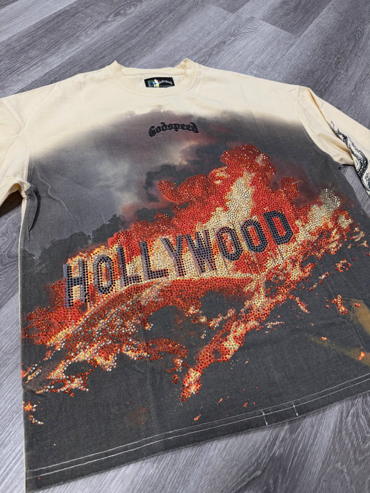 Godspeed VVS Hollywood Inferno Longsleeve Tee (Bone)