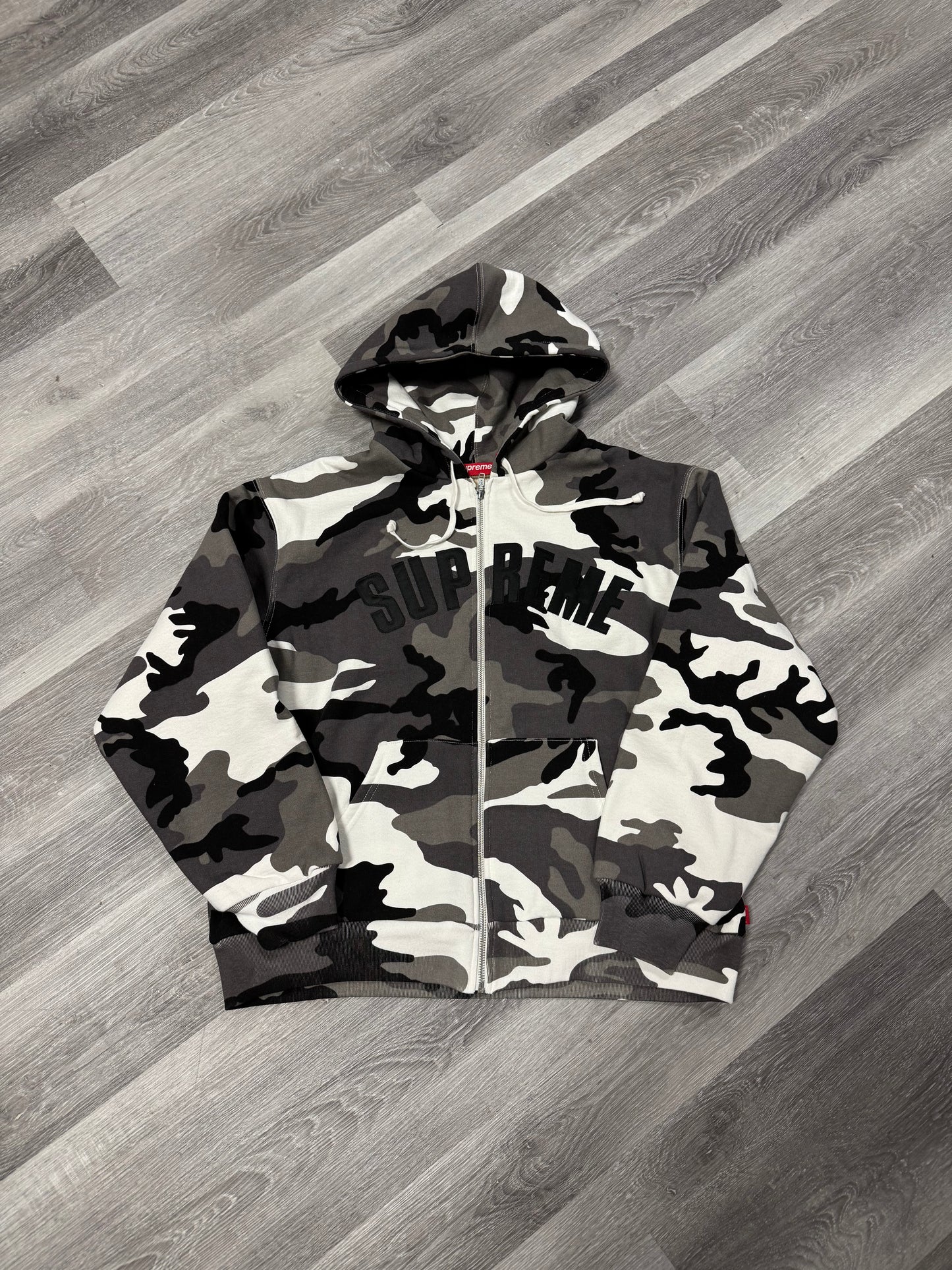 Supreme Arc Thermal Zip Up Hoodie (Snow Camo)
