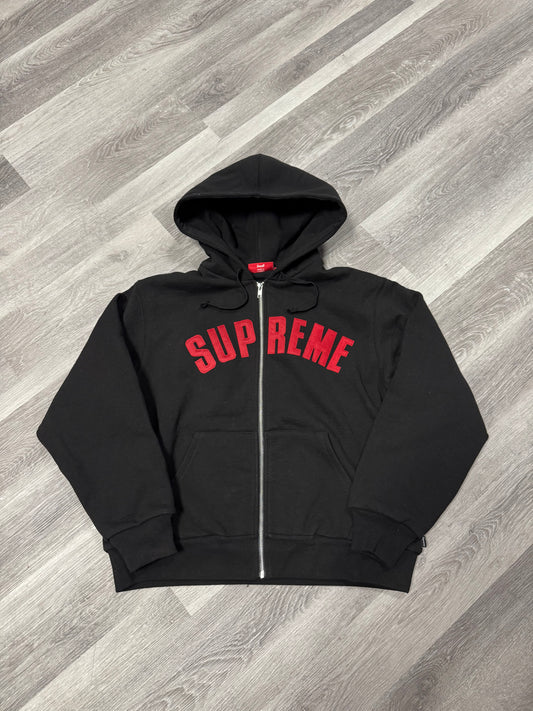 Supreme Arc Thermal Zip Up Hoodie (Black/Red)