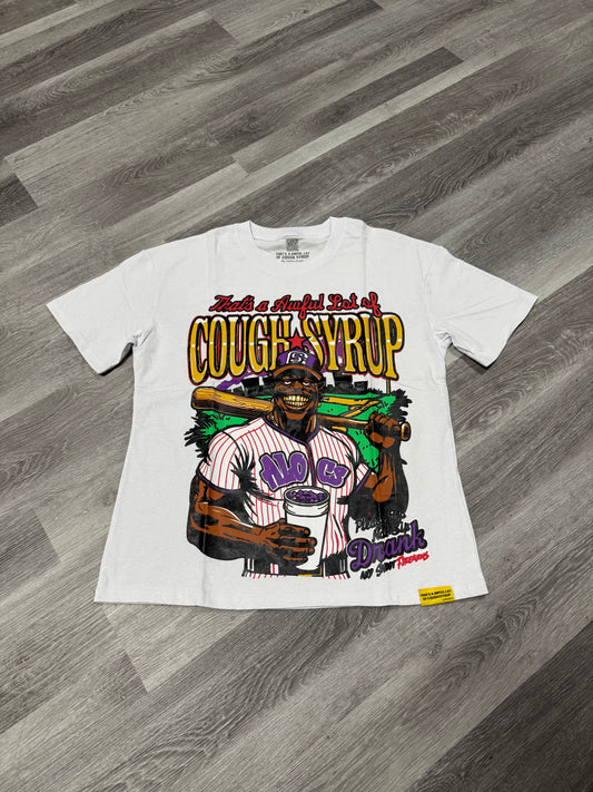 Thats a Awful Lot of Cough Syrup Baseball Tee (White)