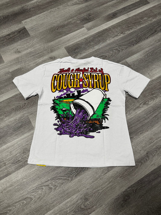 Thats a Awful Lot of Cough Syrup Baseball Tee (White)