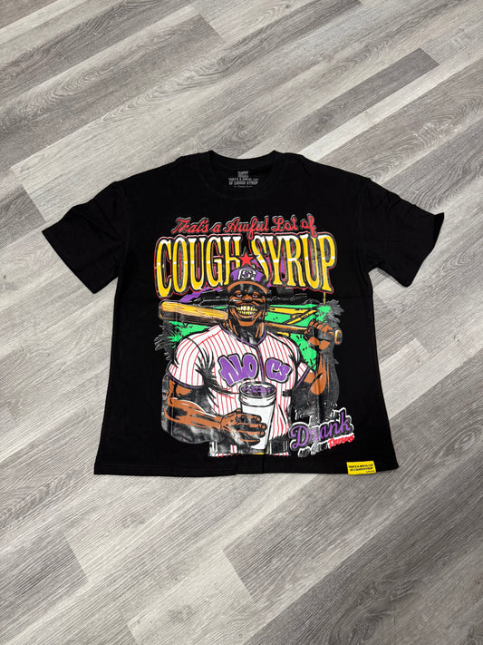 Thats a Awful Lot of Cough Syrup Baseball Tee (Black)
