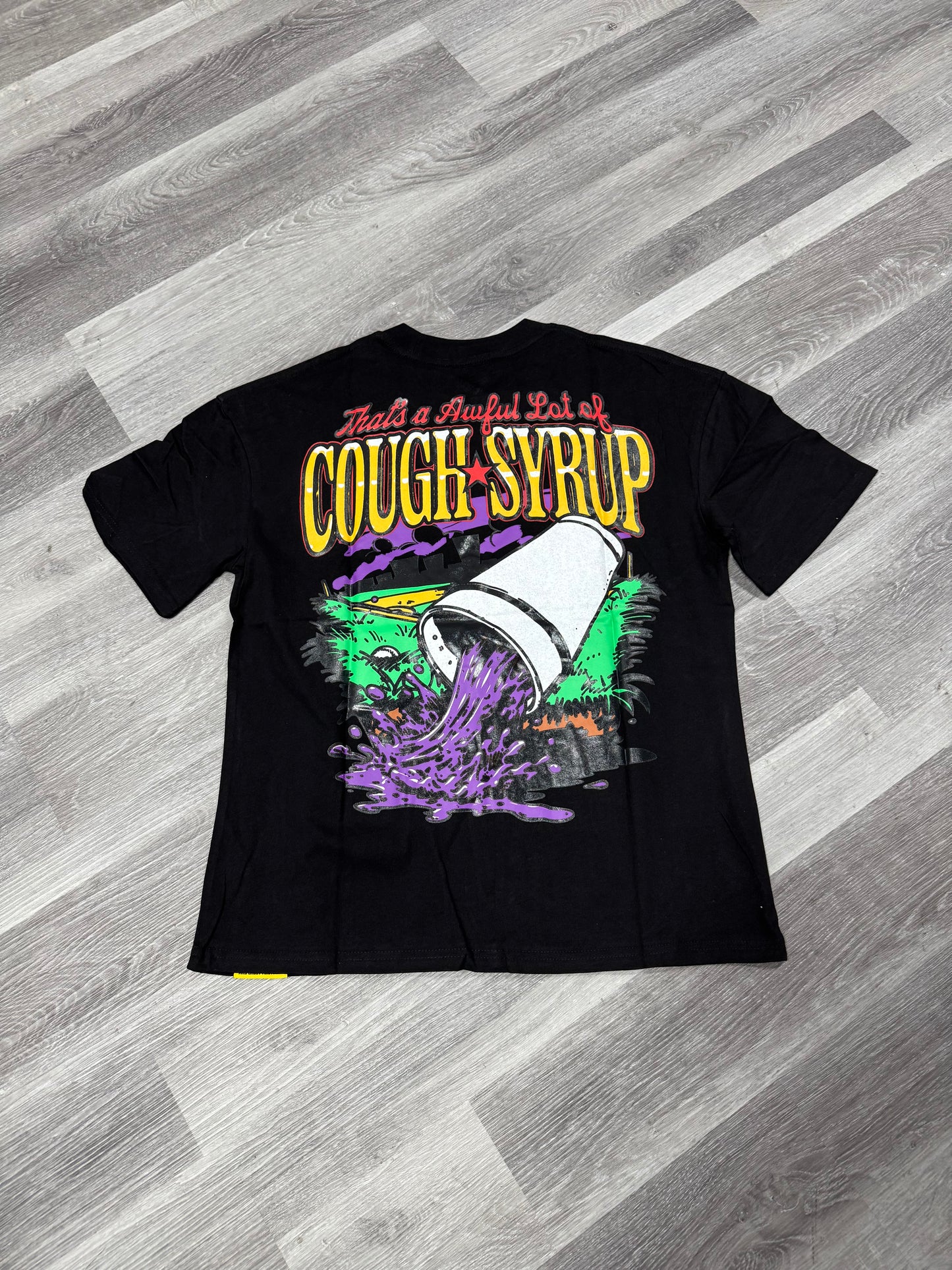 Thats a Awful Lot of Cough Syrup Baseball Tee (Black)