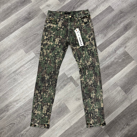Purple Brand Military Camo Buckshot Denim Jeans